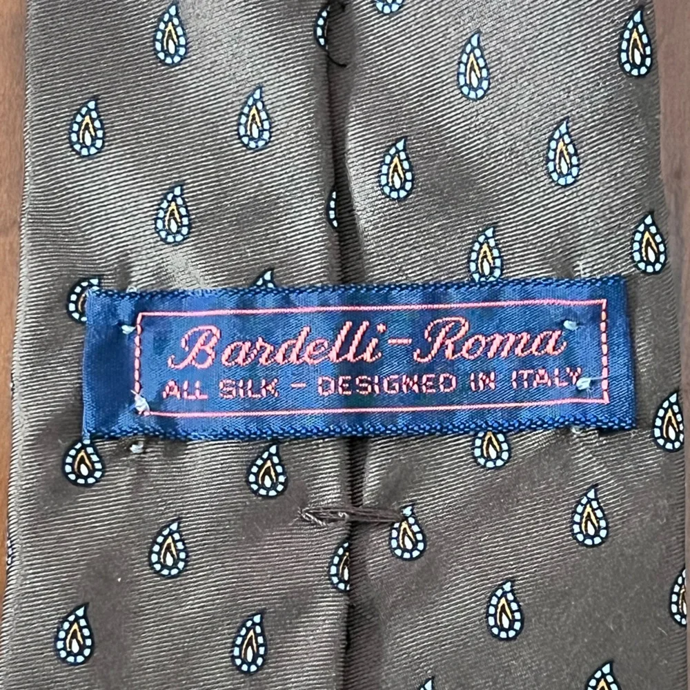 Bardelli Roma Men’s  Brown silk necktie